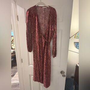 Reformation Liva Midi Wrap Dress